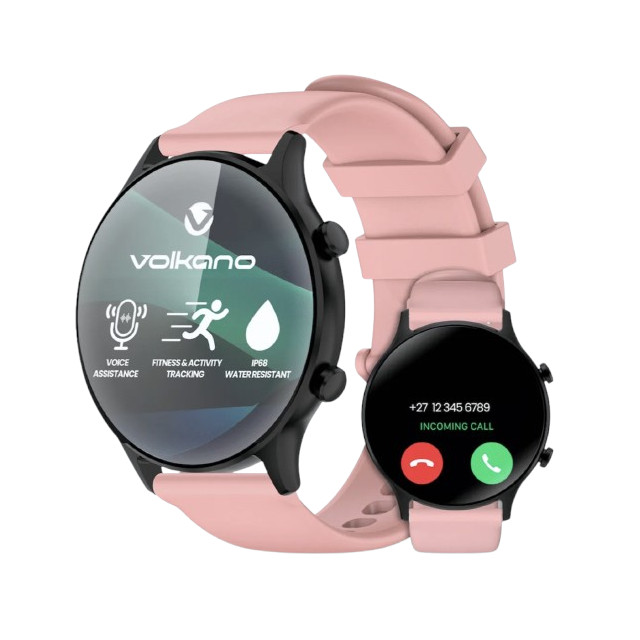 Volkano Halo Series Smartwatch - Coral Pink